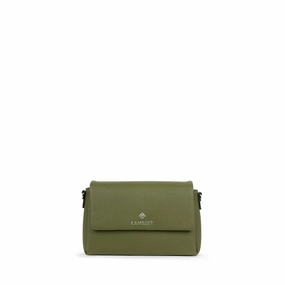 Le Judy - Sac à main bandoulière en cuir vegan olive