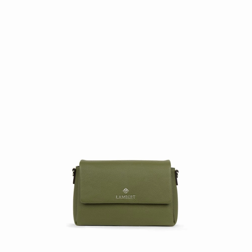 Le Judy - Sac à main bandoulière en cuir vegan olive