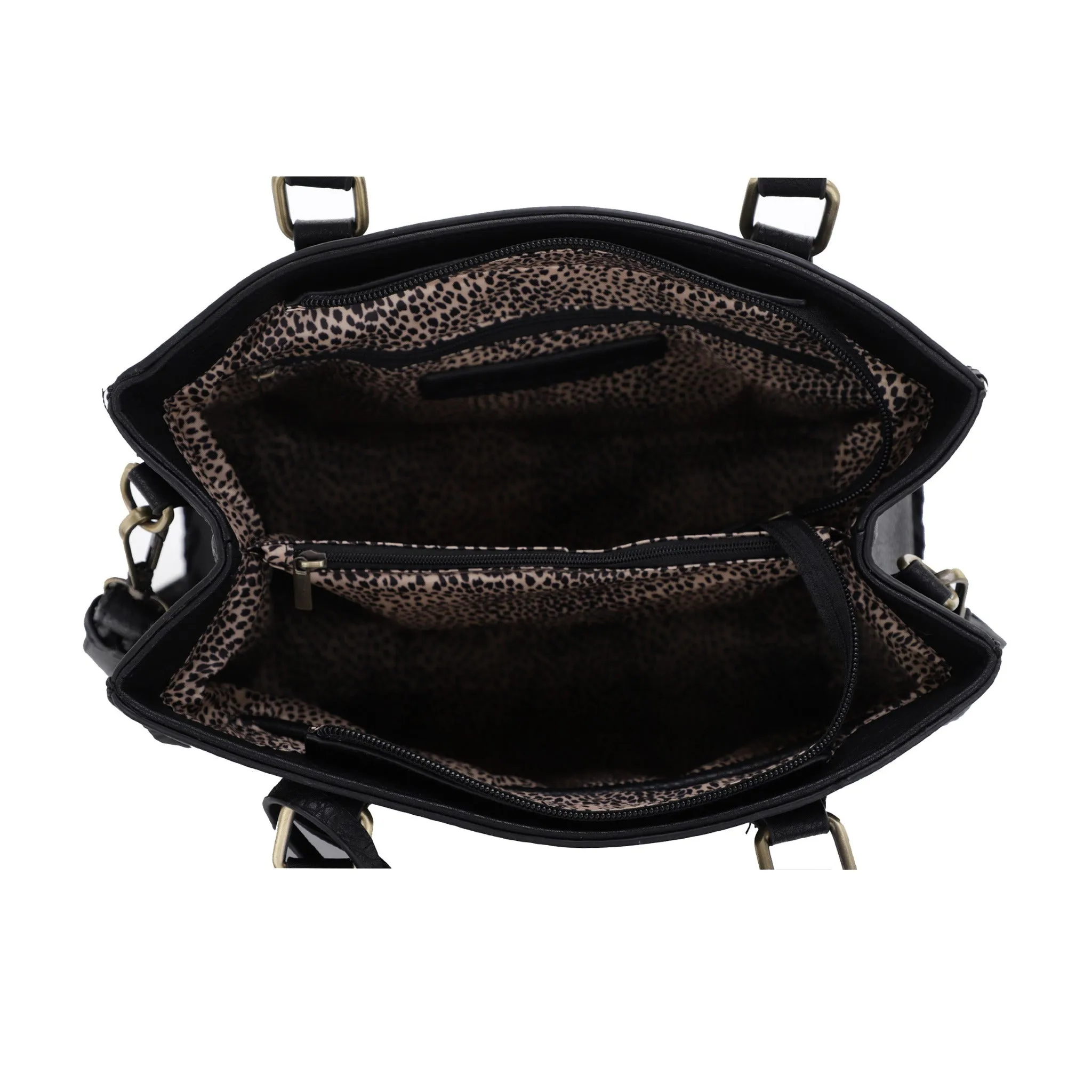 Lioness Concealed Carry Satchel Bag with Tassel