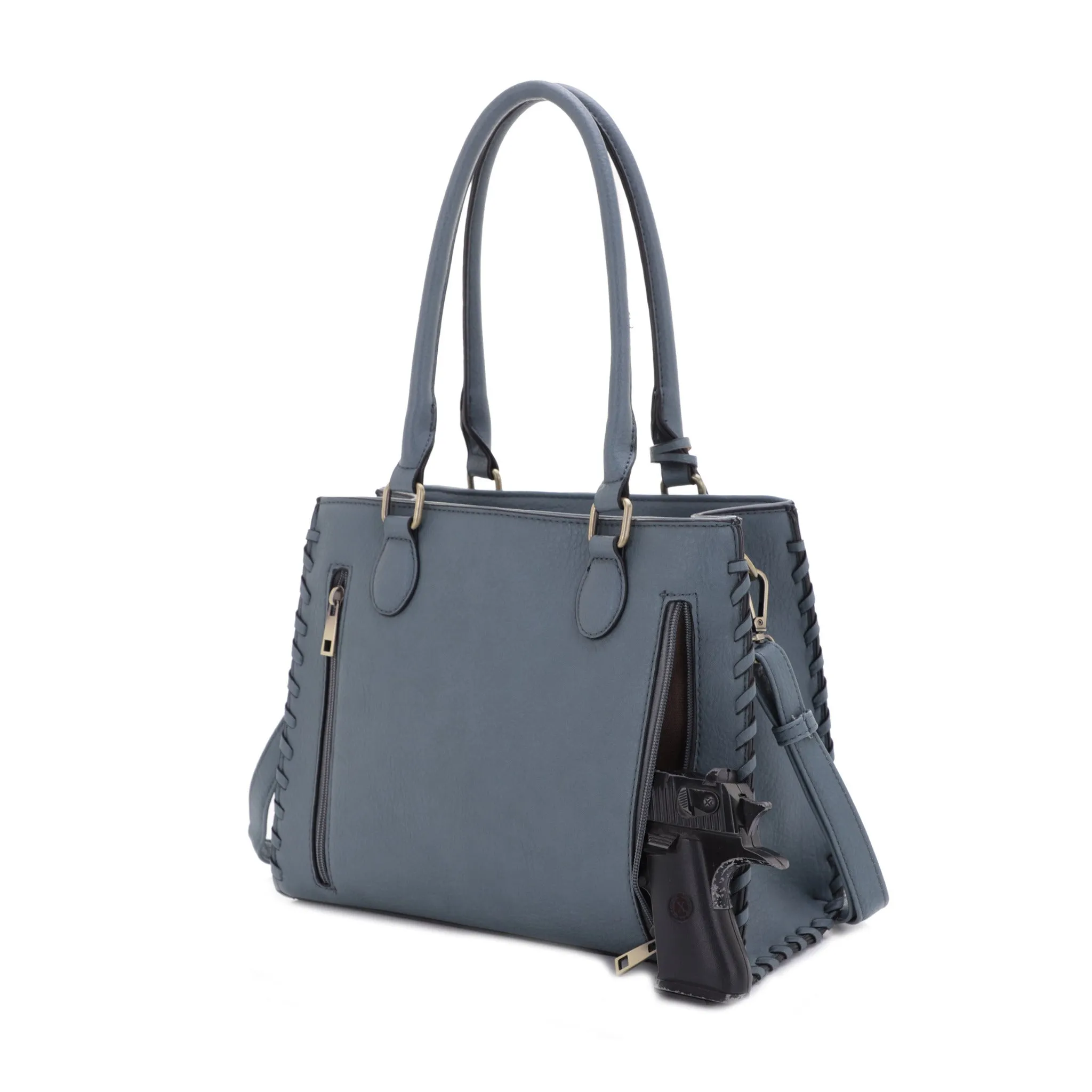 Lioness Concealed Carry Satchel Bag with Tassel