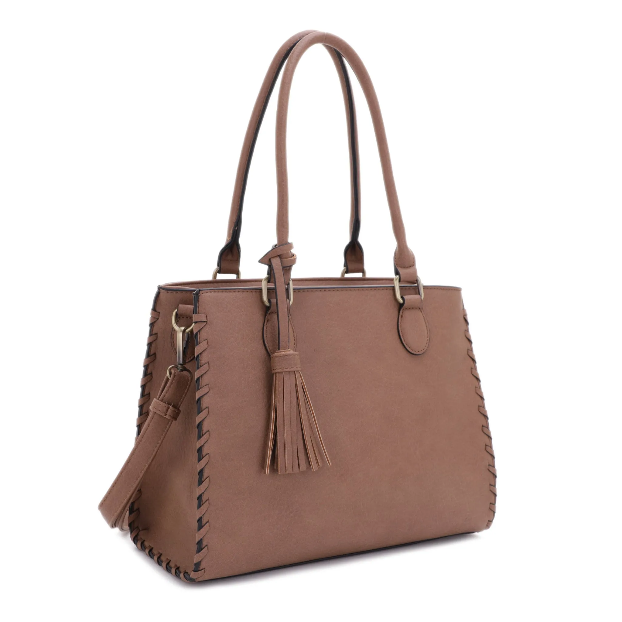 Lioness Concealed Carry Satchel Bag with Tassel