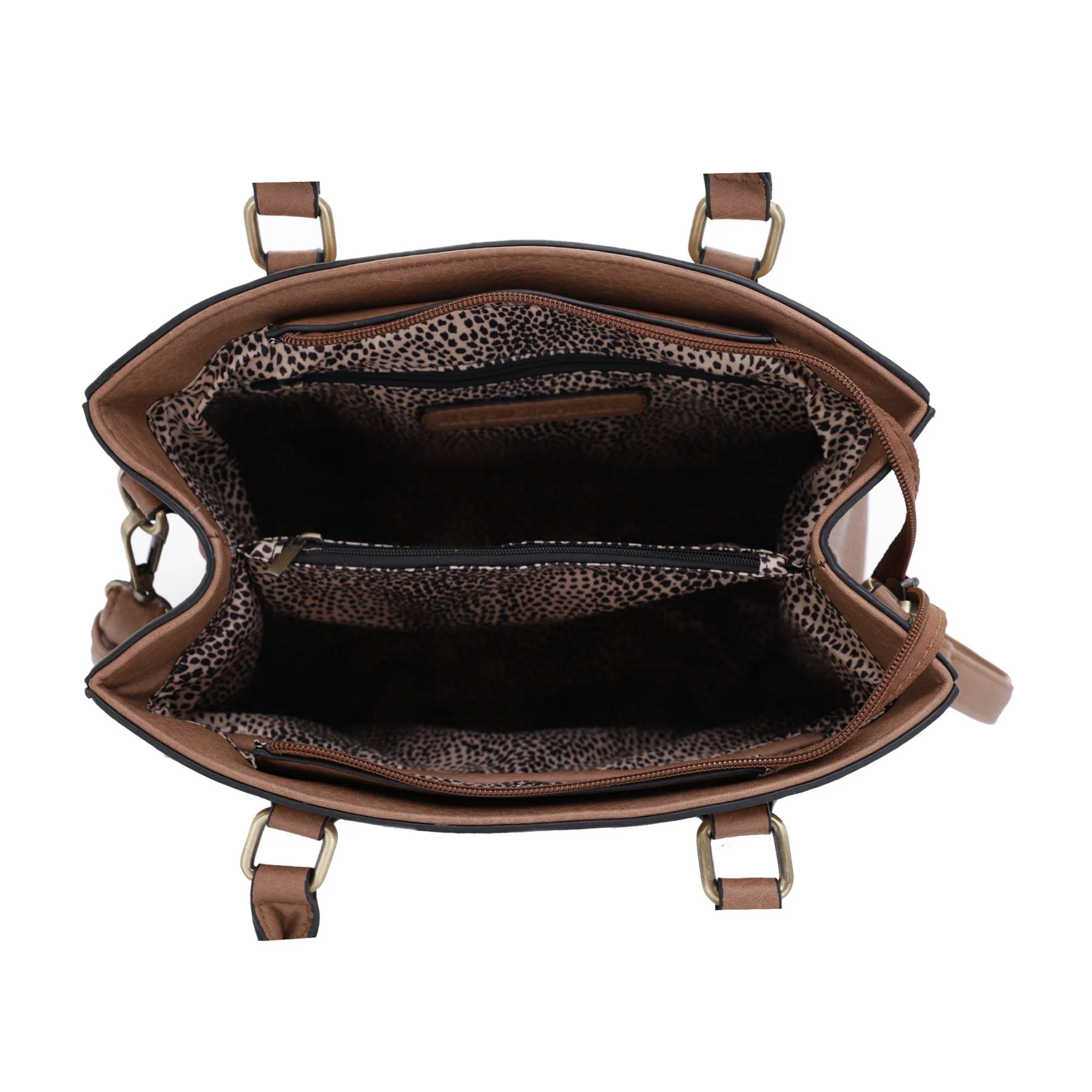 Lioness Concealed Carry Satchel Bag with Tassel
