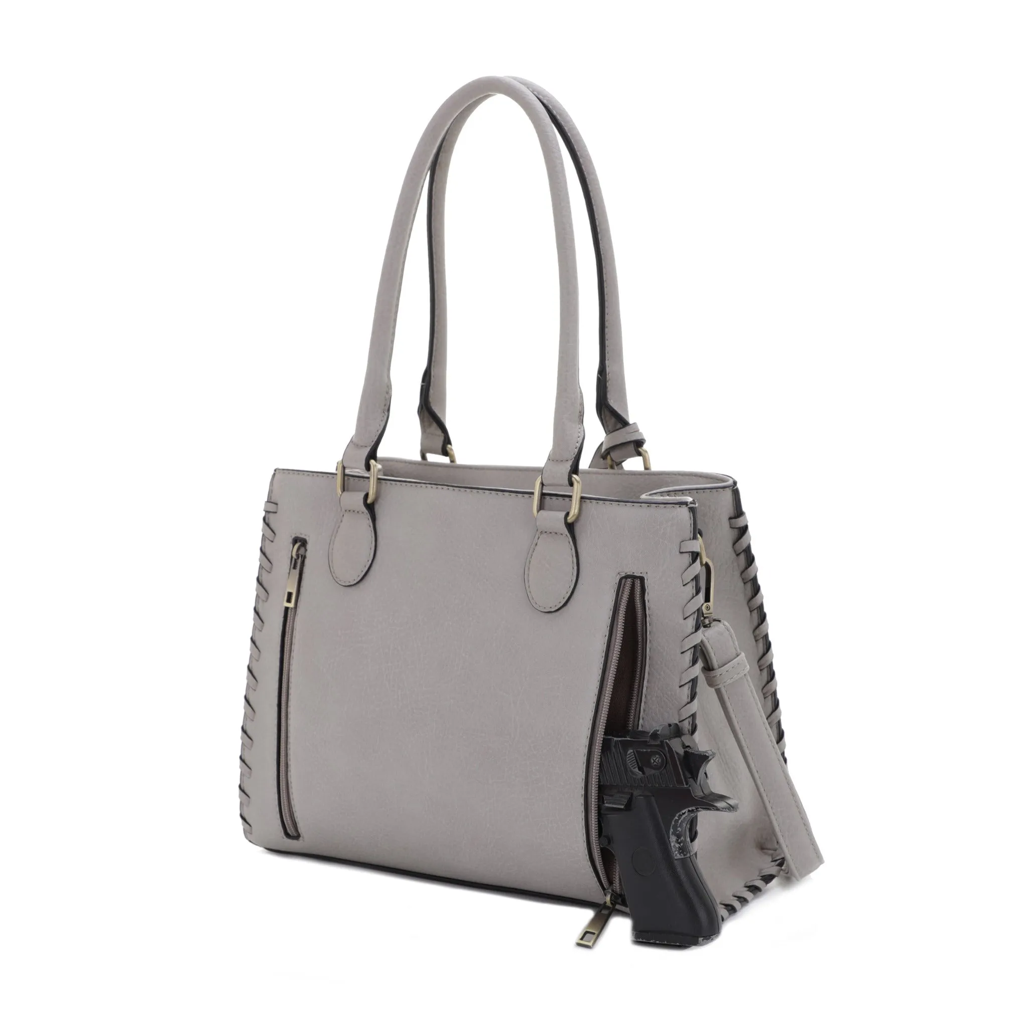 Lioness Concealed Carry Satchel Bag with Tassel