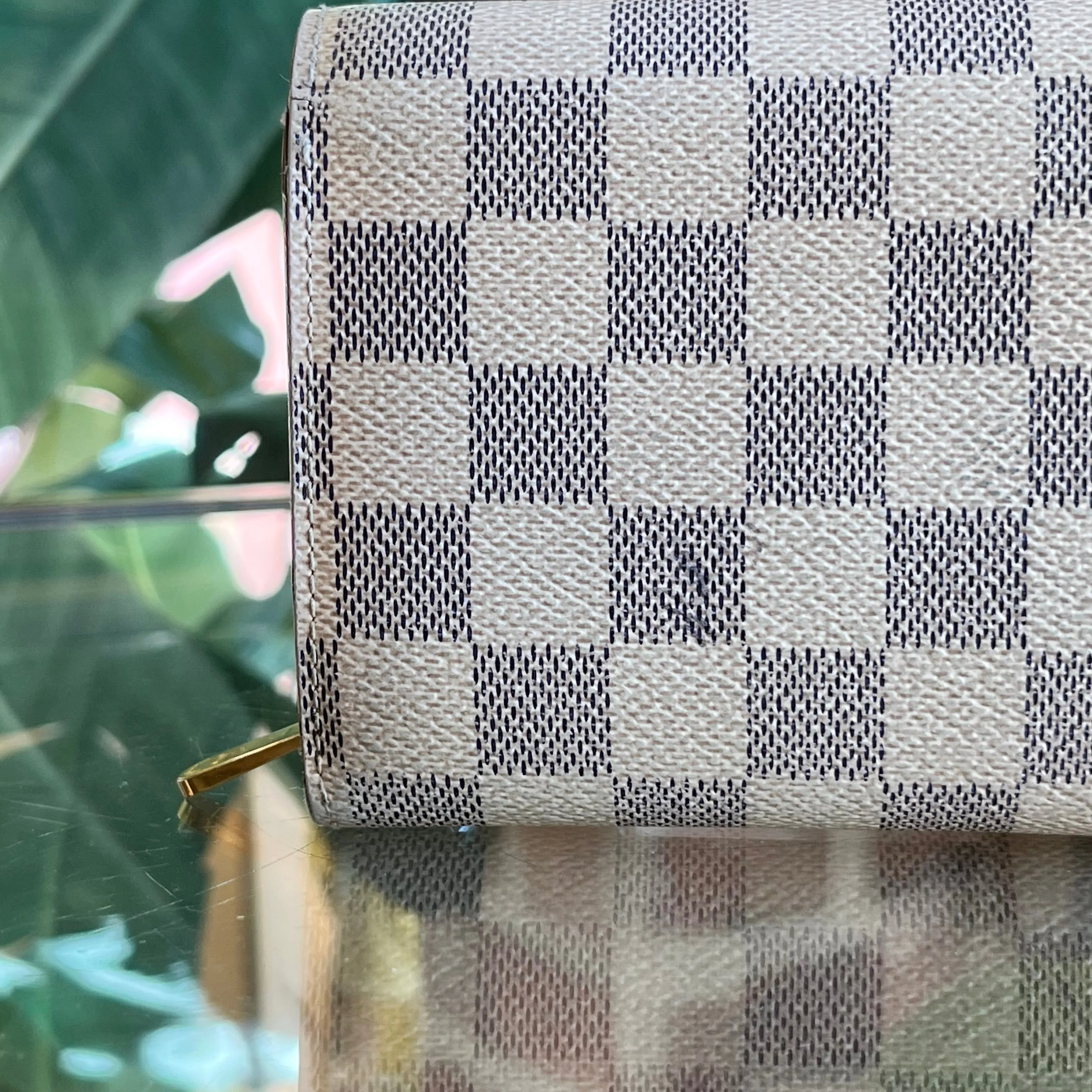 LOUIS VUITTON Joey Portofeuil Damier Azur Wallet
