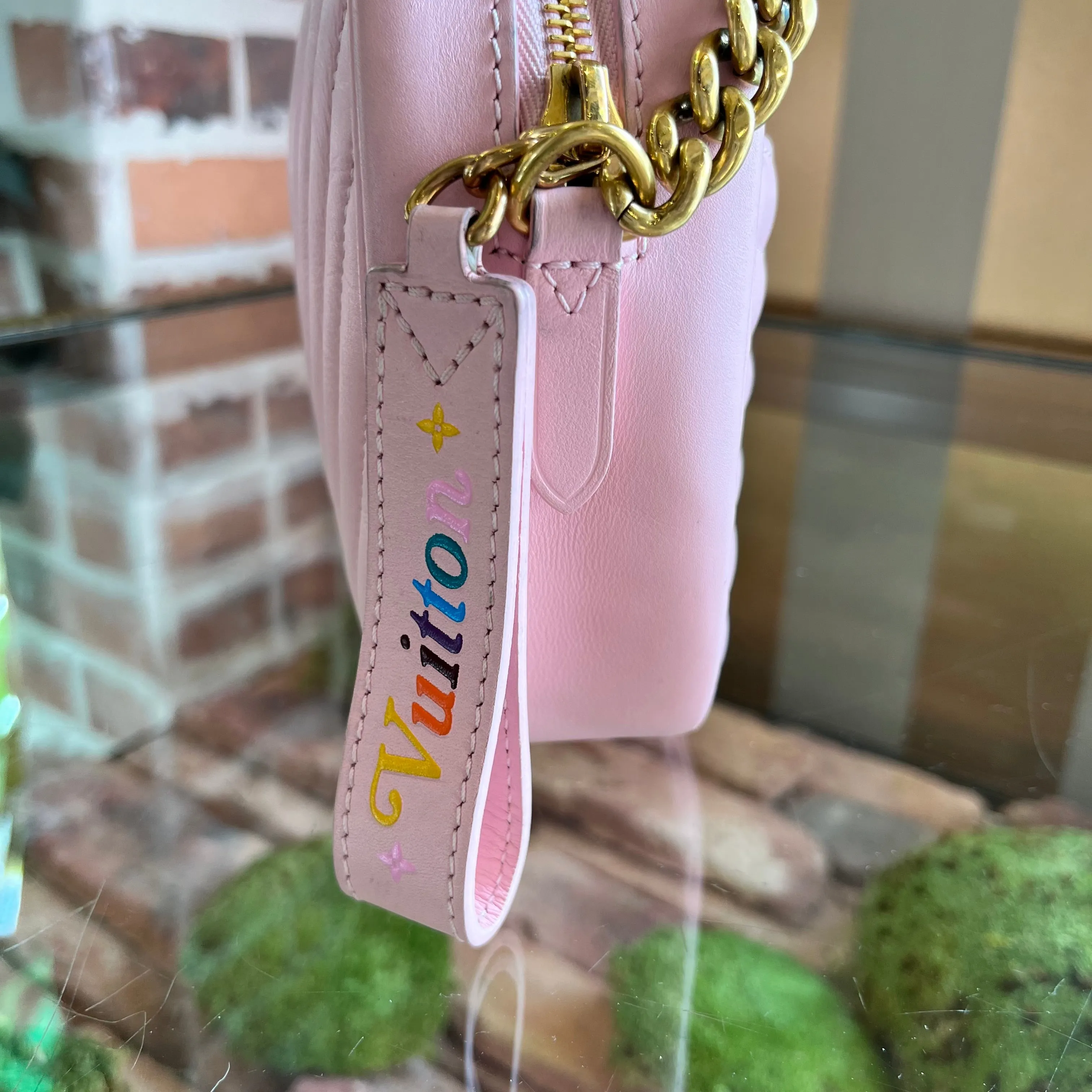 LOUIS VUITTON New Wave Pink Quilted Camera Bag