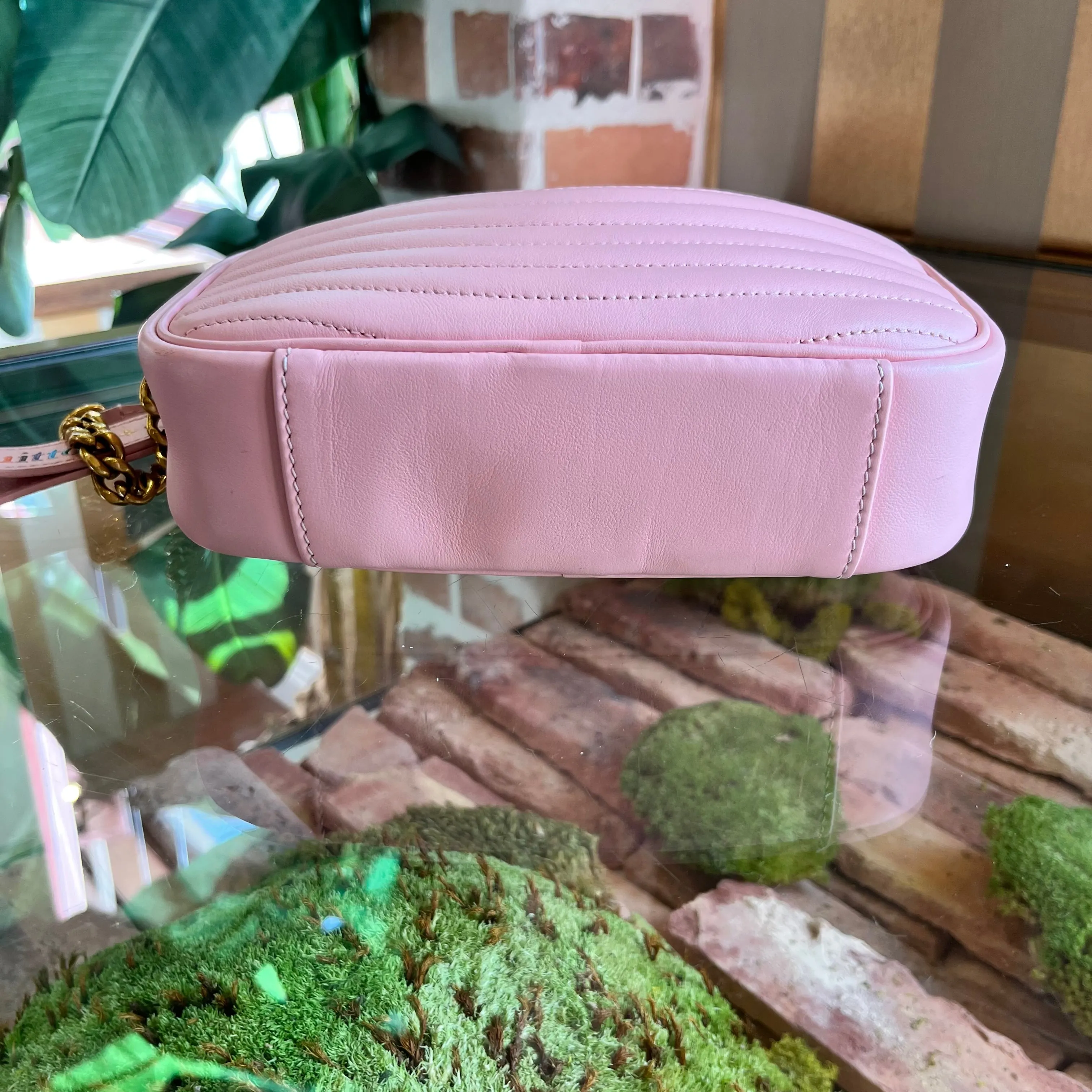 LOUIS VUITTON New Wave Pink Quilted Camera Bag