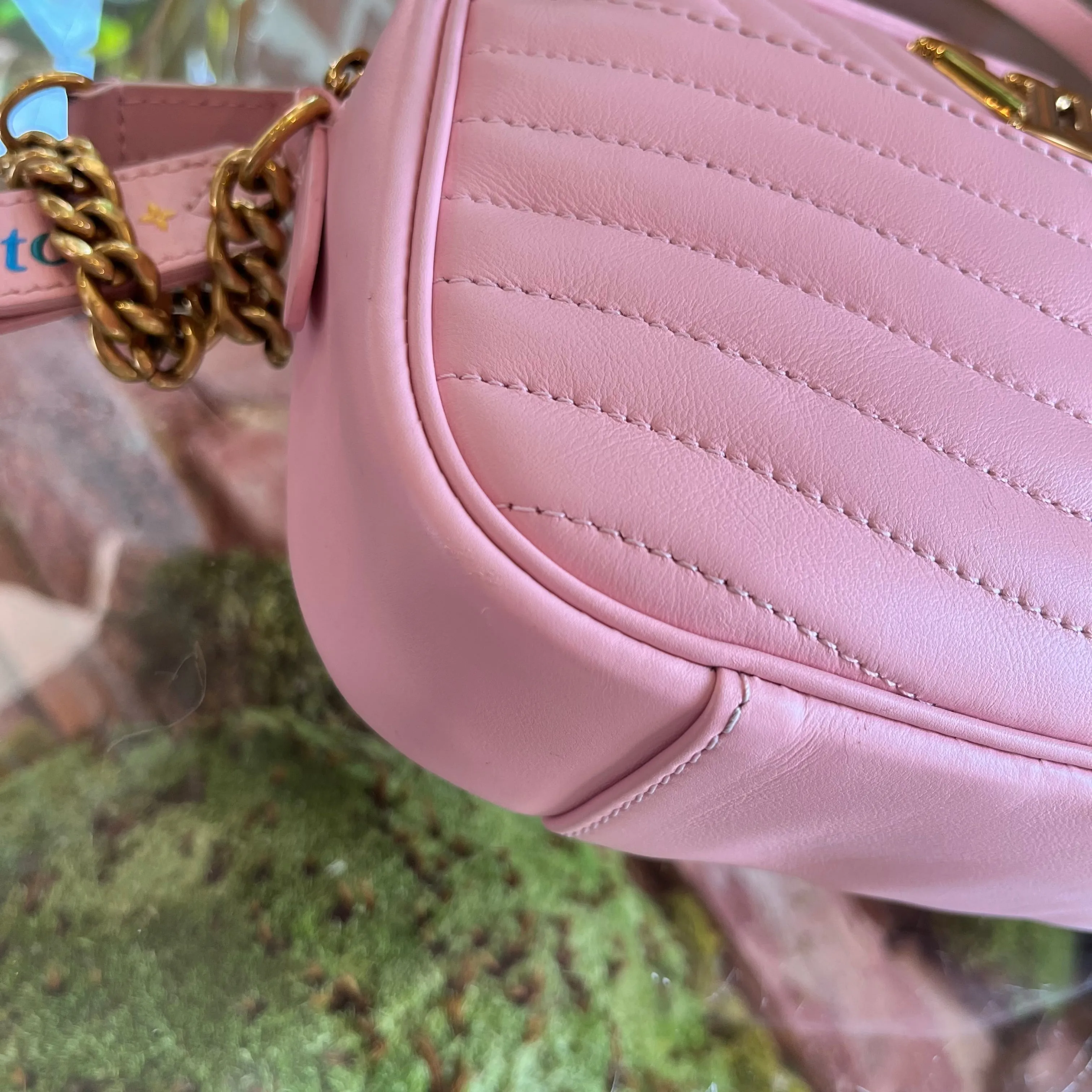 LOUIS VUITTON New Wave Pink Quilted Camera Bag