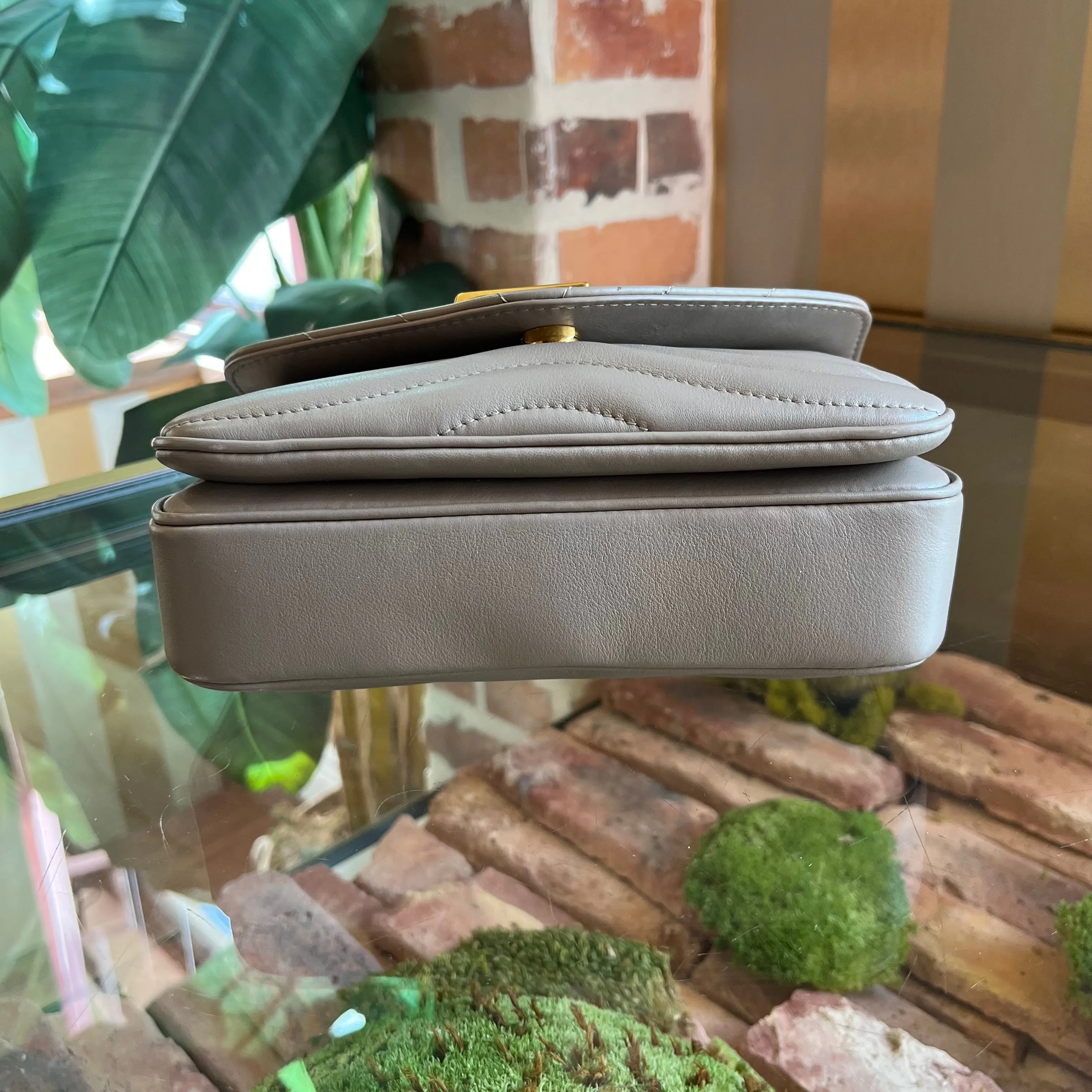LOUIS VUITTON New Wave Taupe PM Chain Bag