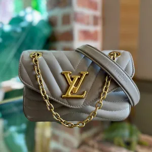 LOUIS VUITTON New Wave Taupe PM Chain Bag