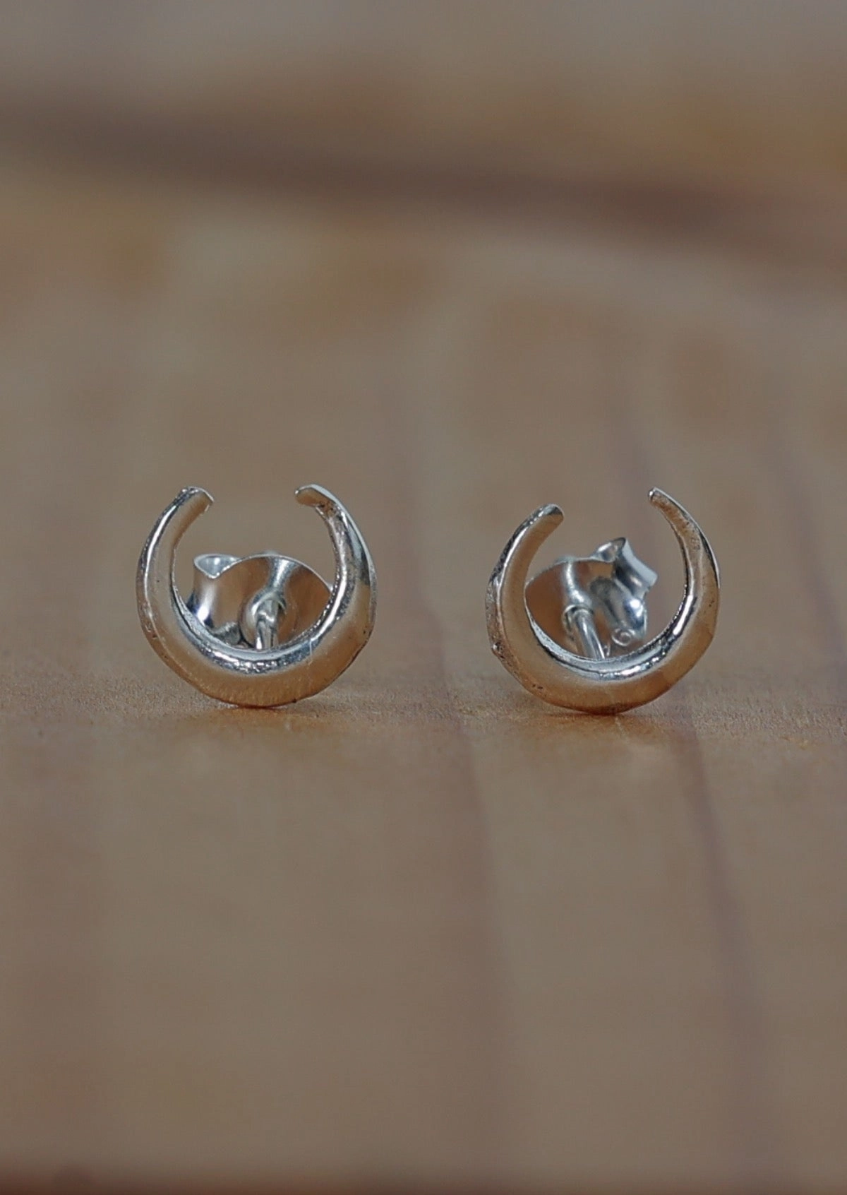 Luna Love Silver Studs