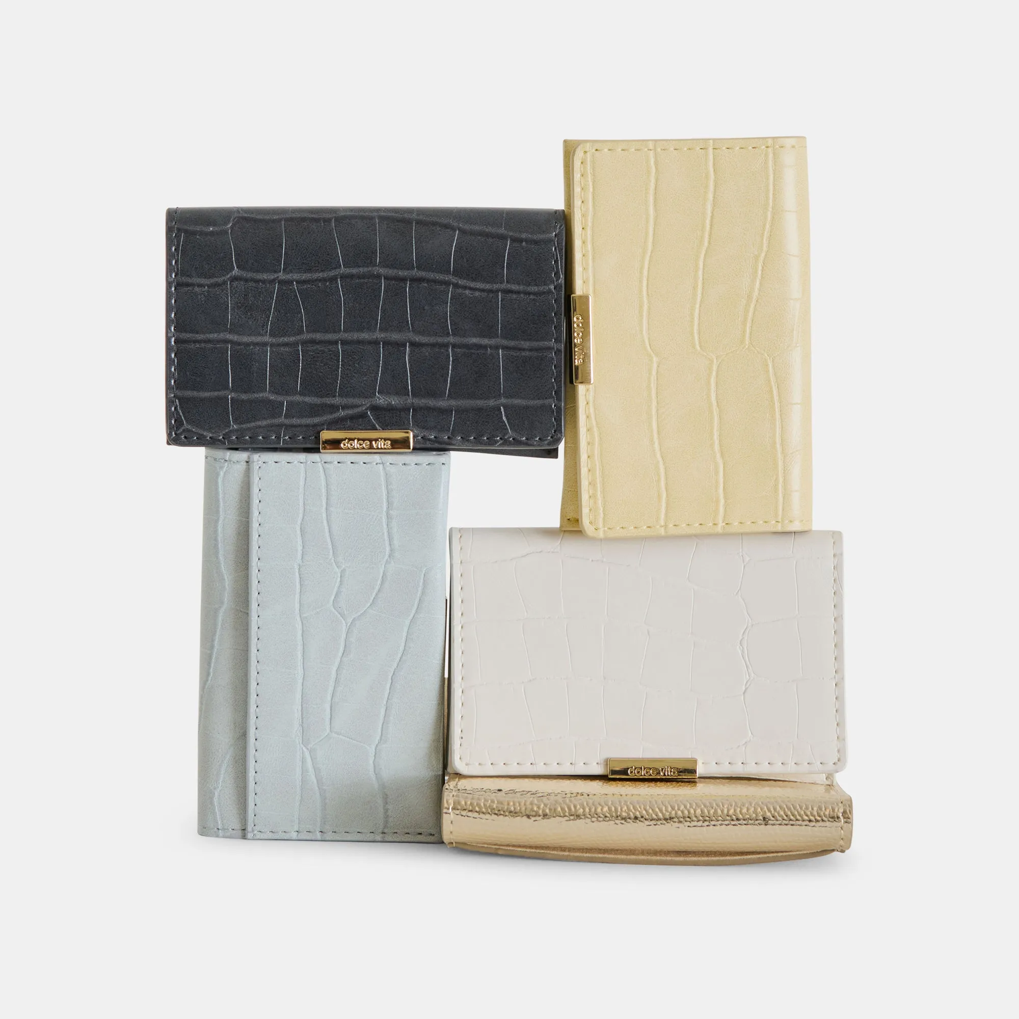 MINI-ME WALLET BUTTER YELLOW CROCO STELLA