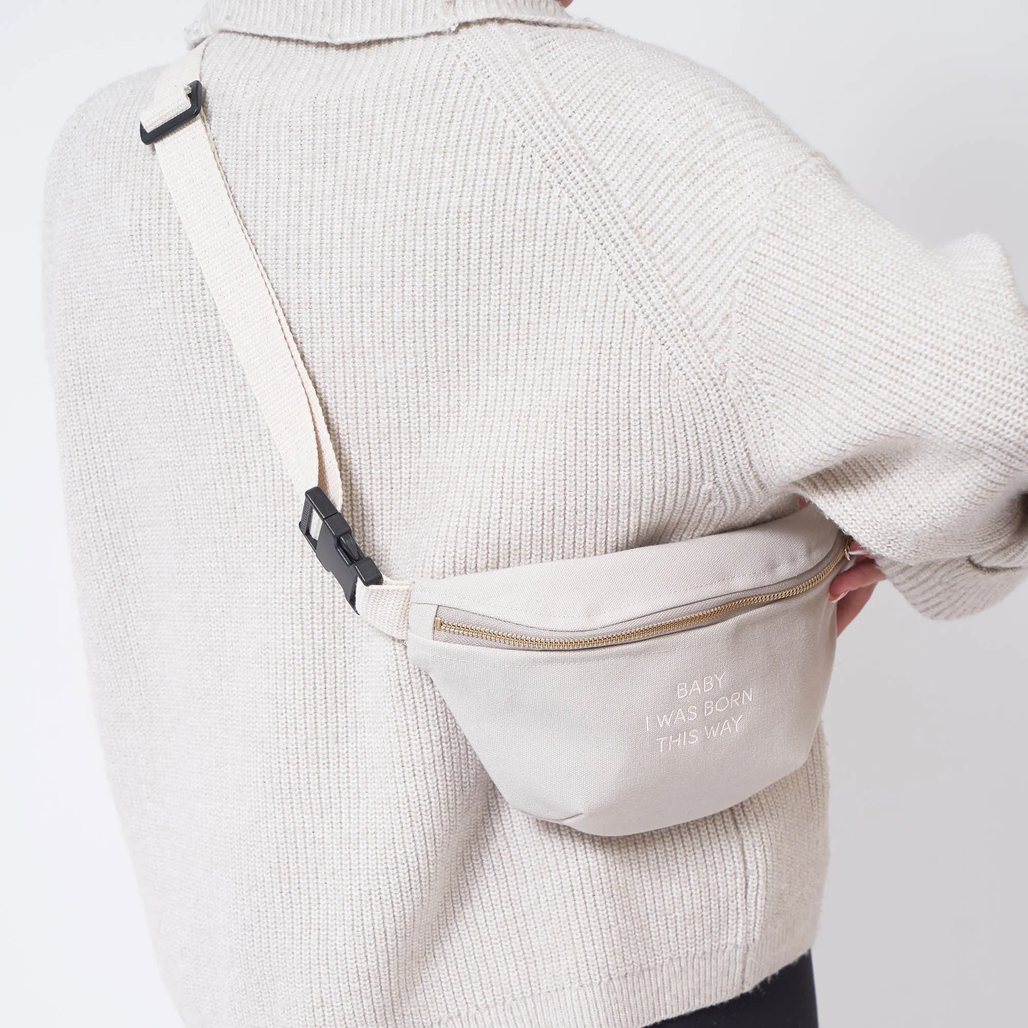 Natural Cotton Canvas Bum Bag | Pride Edition