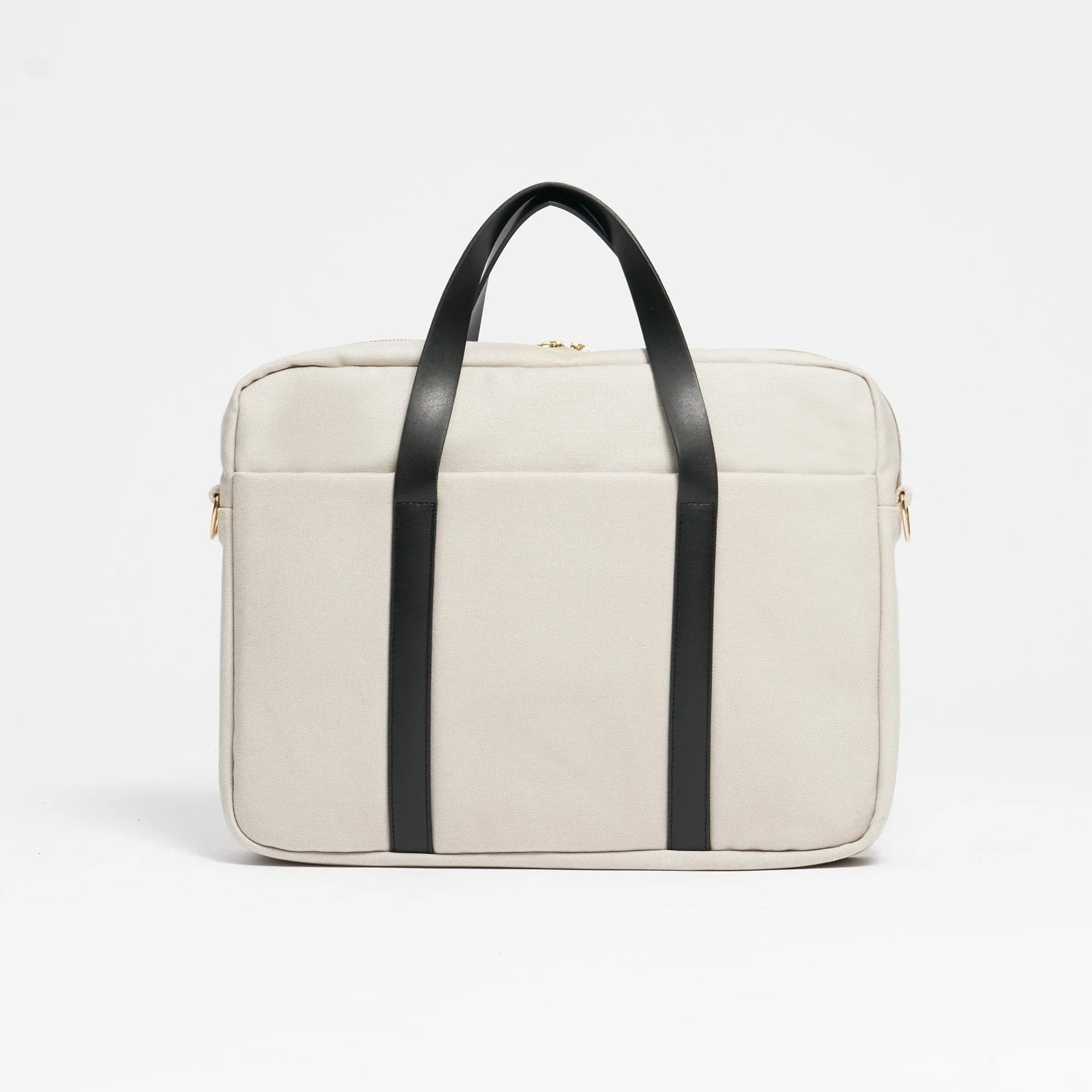 Natural Cotton Canvas Laptop Bag | Desert Sand