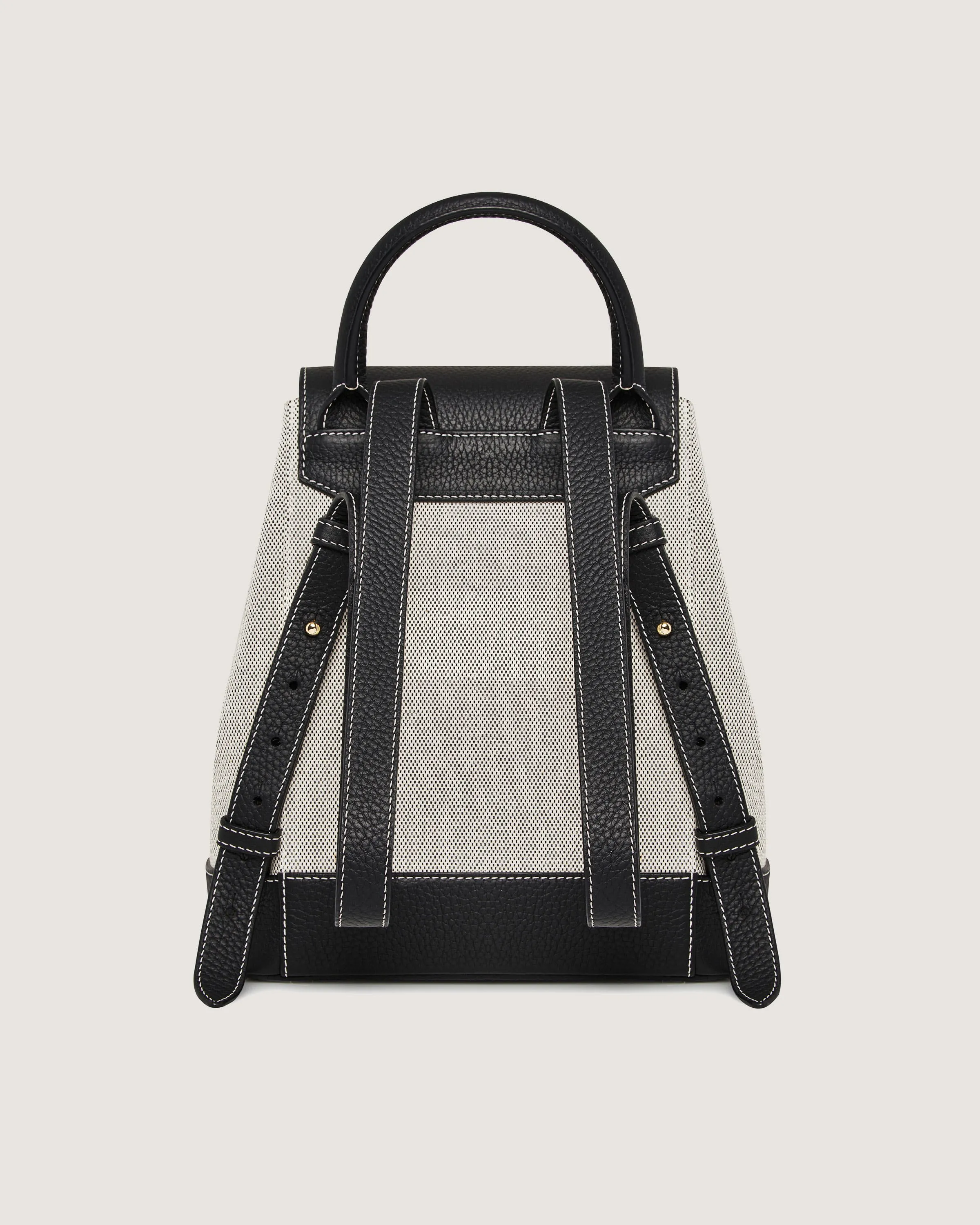 Osette Backpack - Black/Cream Canvas