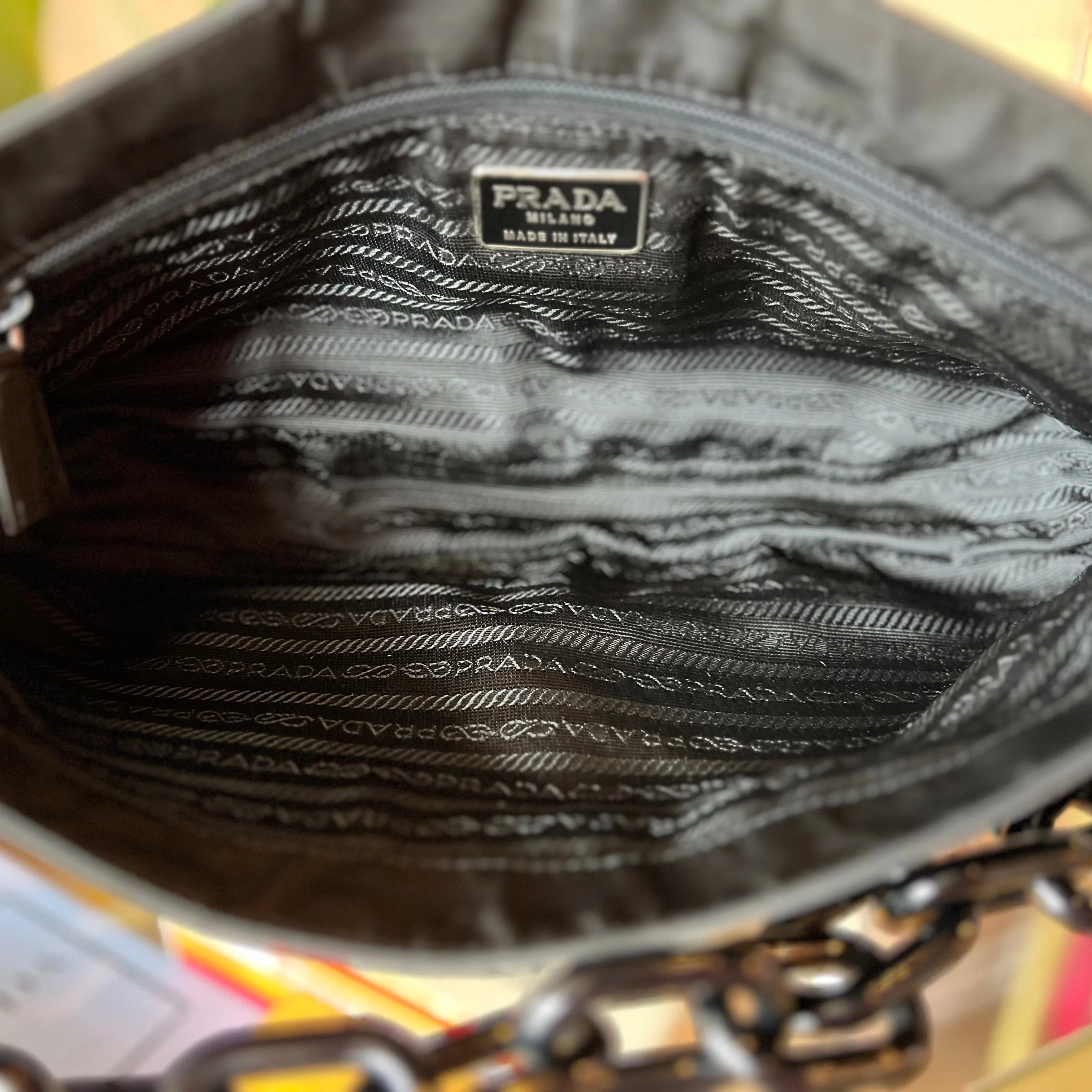 PRADA Shoulder Bag Black Nylon