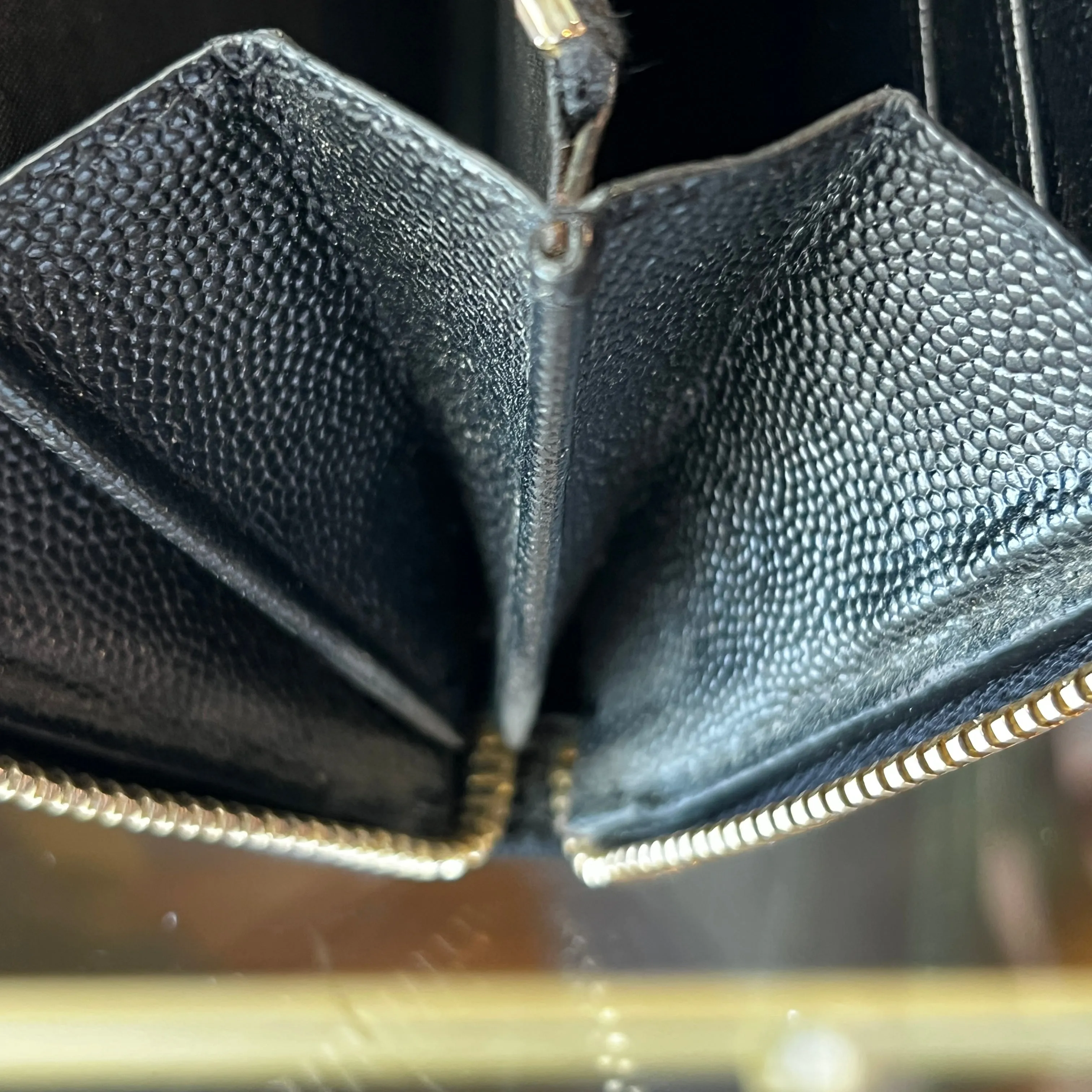 SAINT LAURENT Monogram Quilted Long Wallet