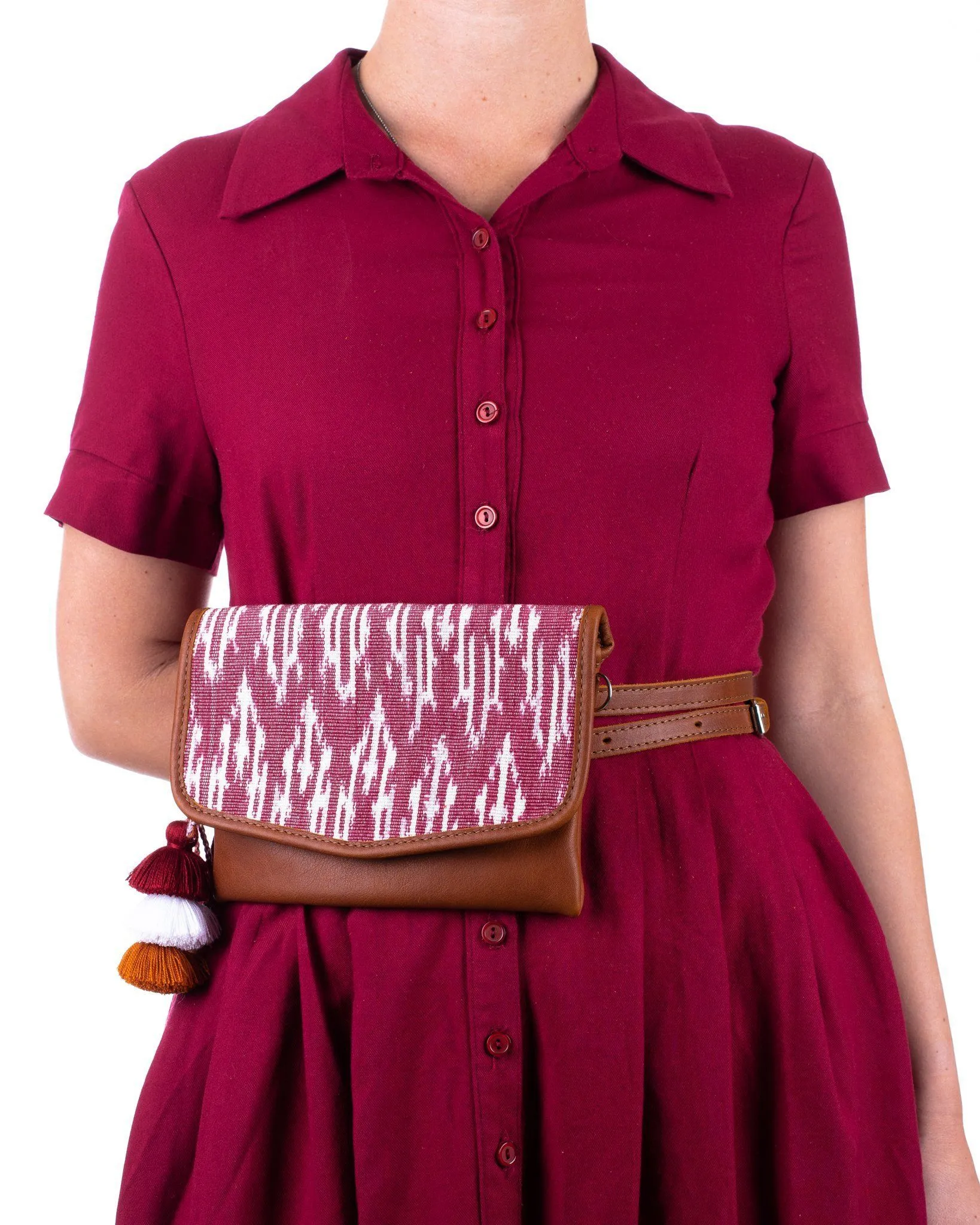 **SAMPLE** CONVERTIBLE BELT BAG - BAYA VINO - CAFE - NO. 24131