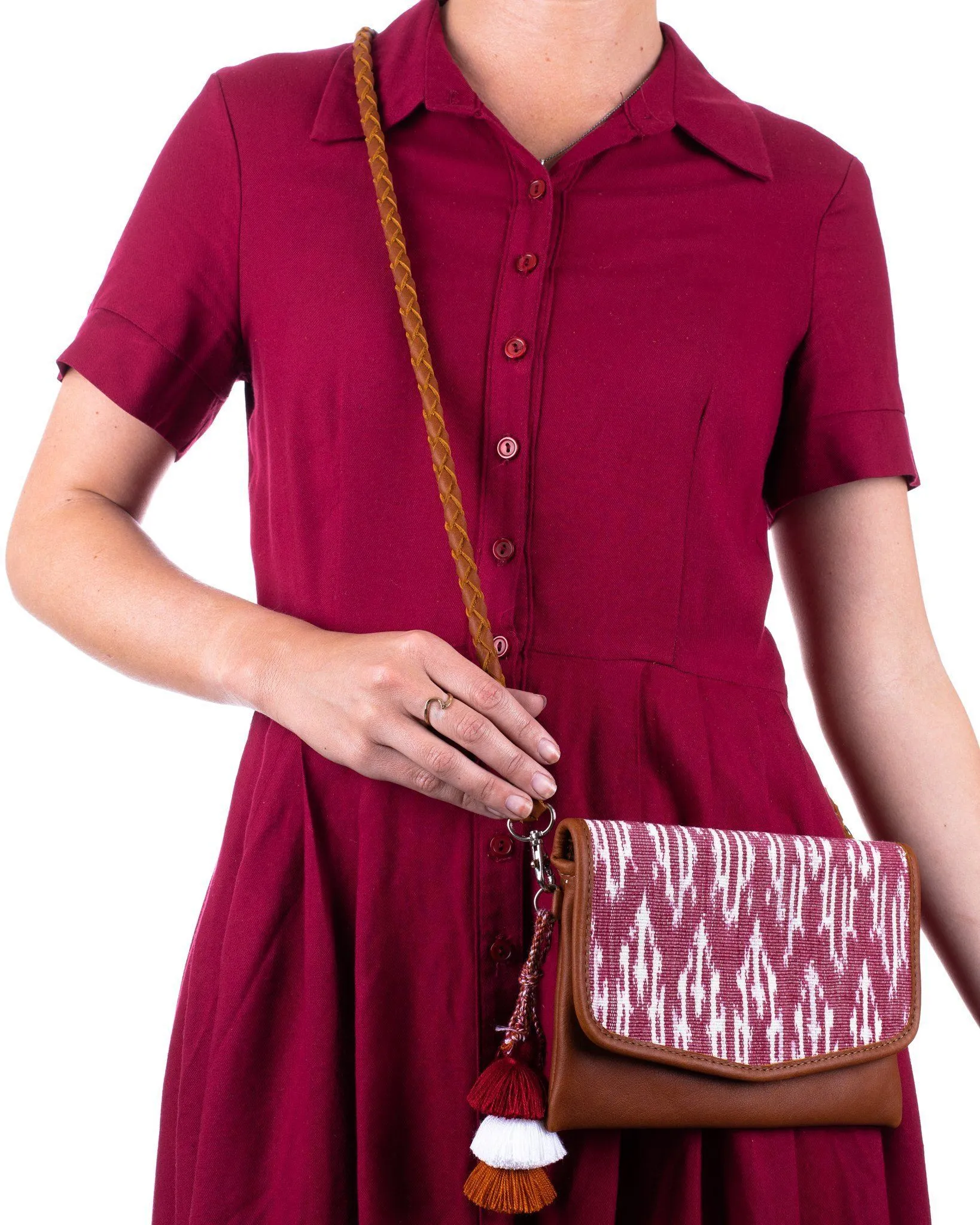**SAMPLE** CONVERTIBLE BELT BAG - BAYA VINO - CAFE - NO. 24131