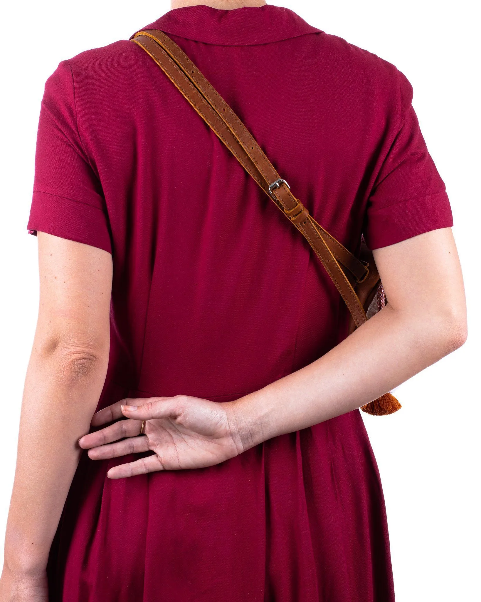 **SAMPLE** CONVERTIBLE BELT BAG - BAYA VINO - CAFE - NO. 24131