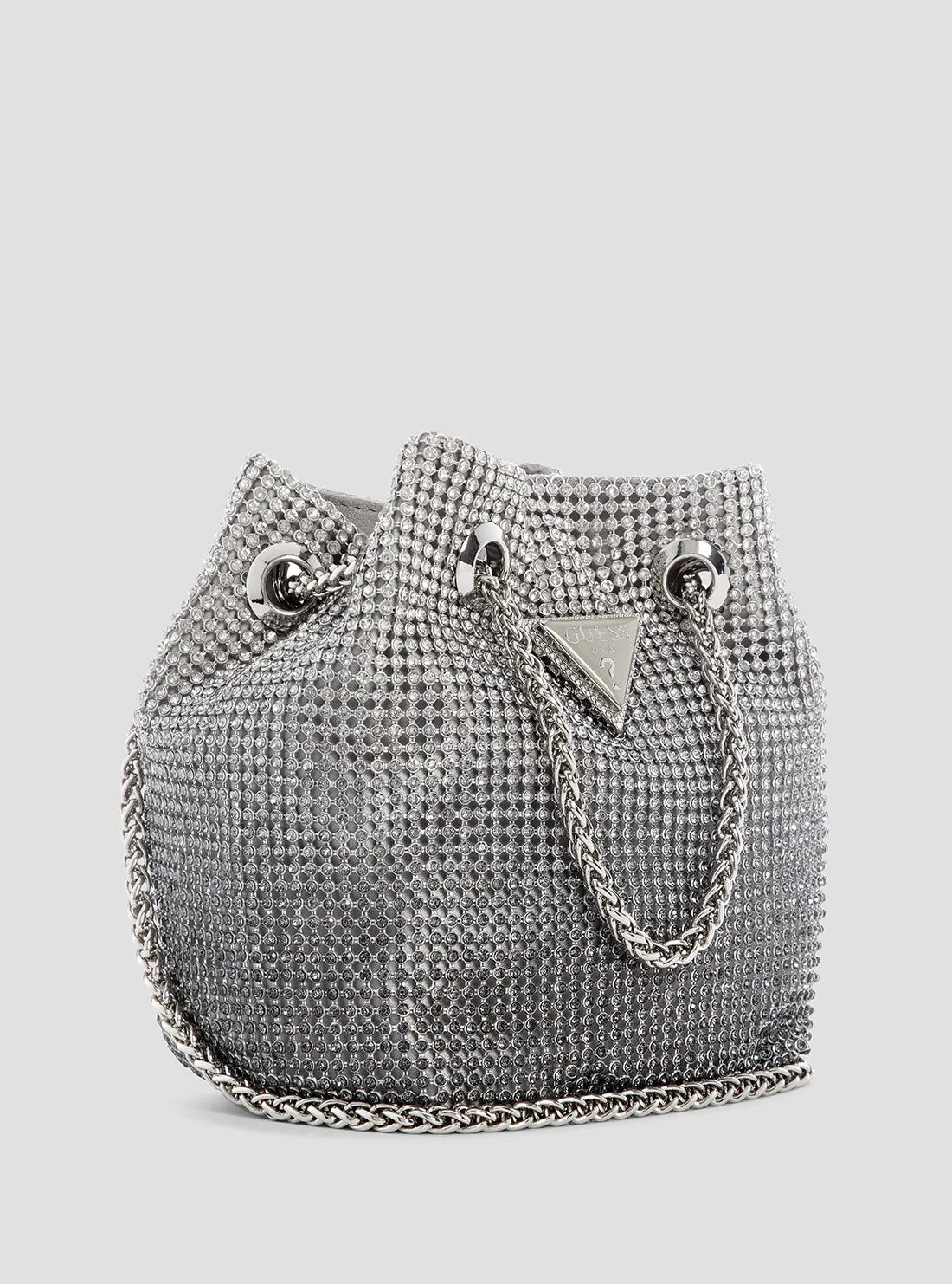 Silver Zalina Mini Crossbody Bag