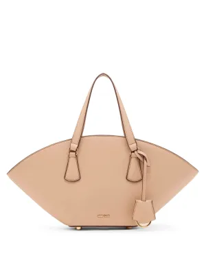 Small Curved Tote with Convertible Strap