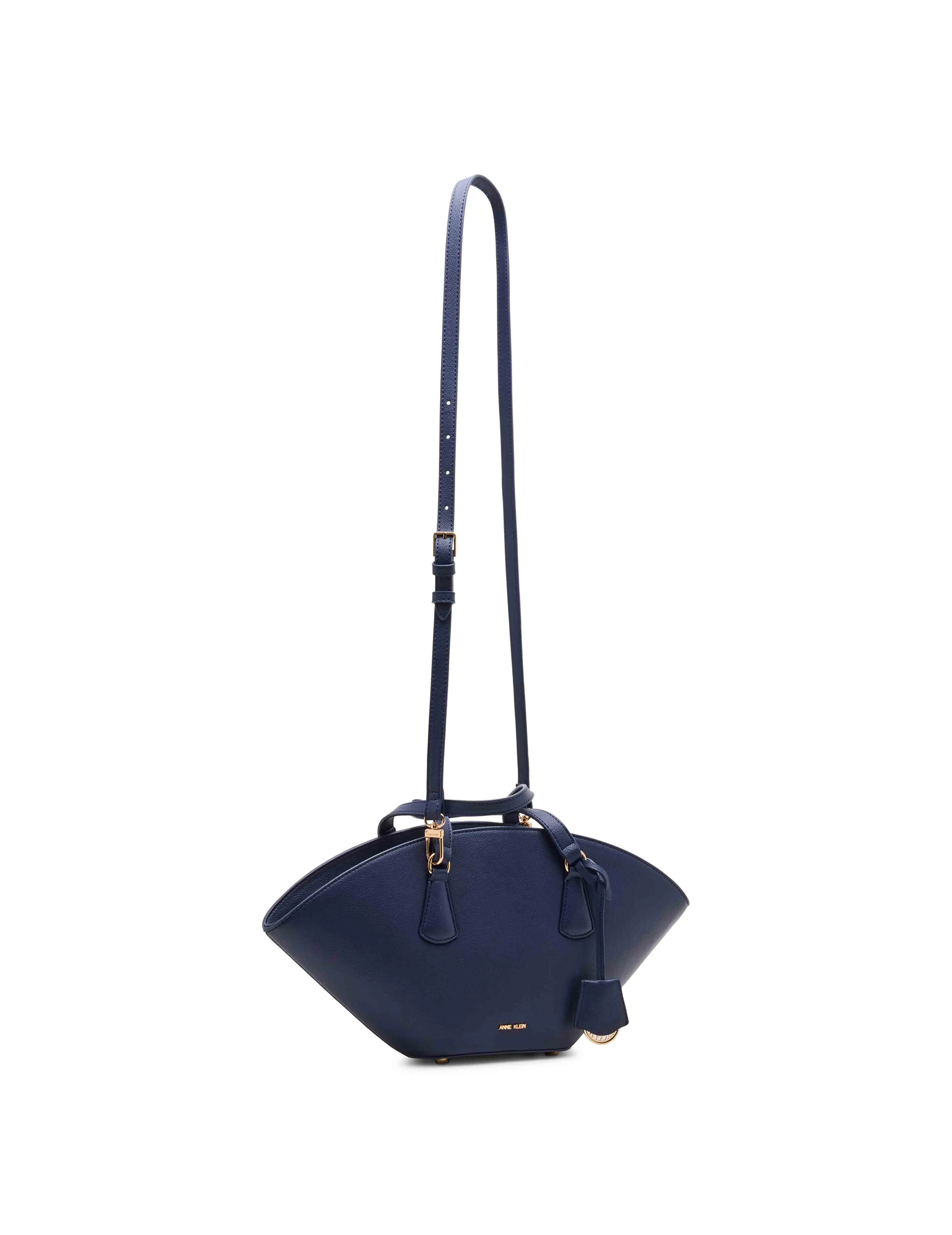 Small Curved Tote with Convertible Strap