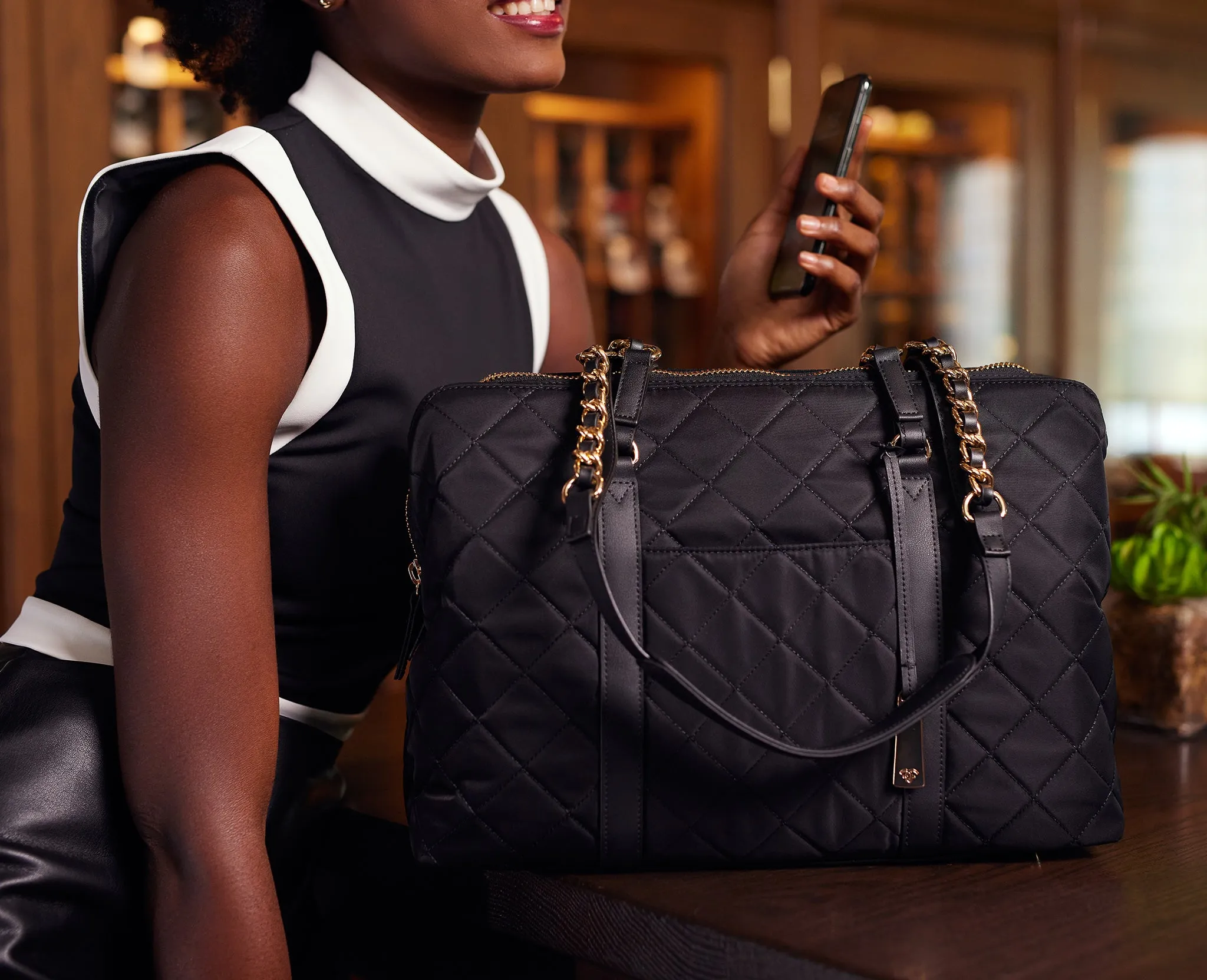 The No. 5 Classic 15” Laptop Tote