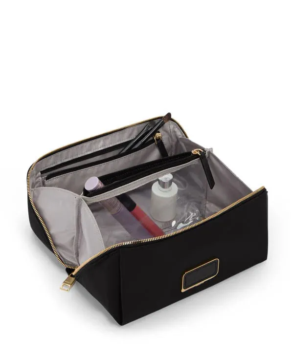 VOYAGEUR Dallas Cosmetic Bag - Black/Gold