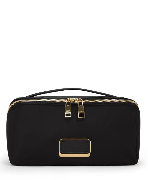VOYAGEUR Dallas Cosmetic Bag - Black/Gold