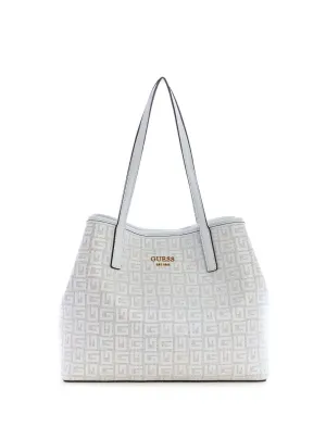 White Vikky G Tote Bag