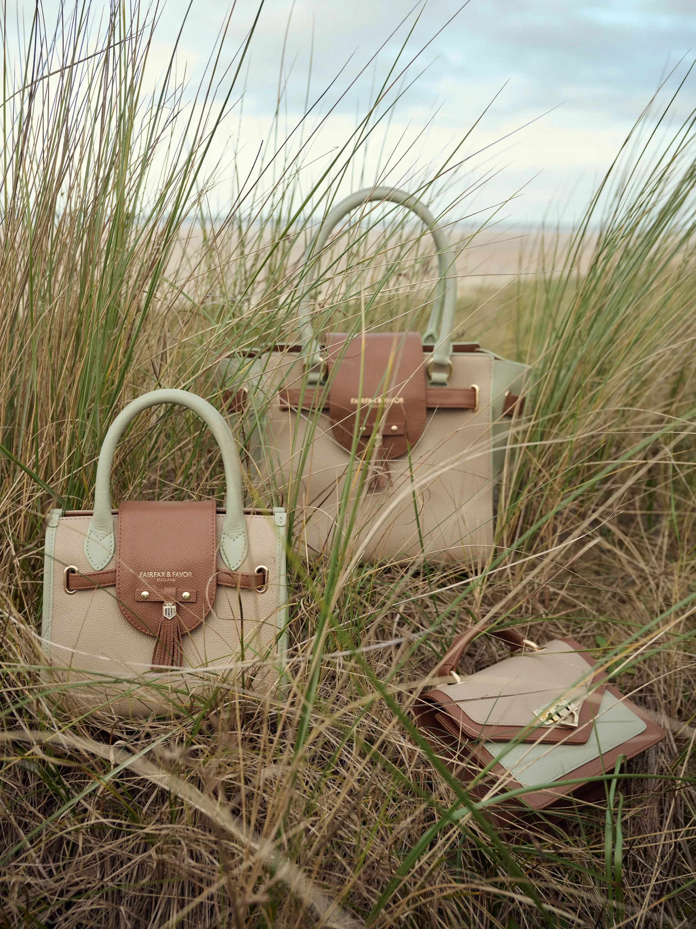 Windsor Tote - Mint Tri-Color