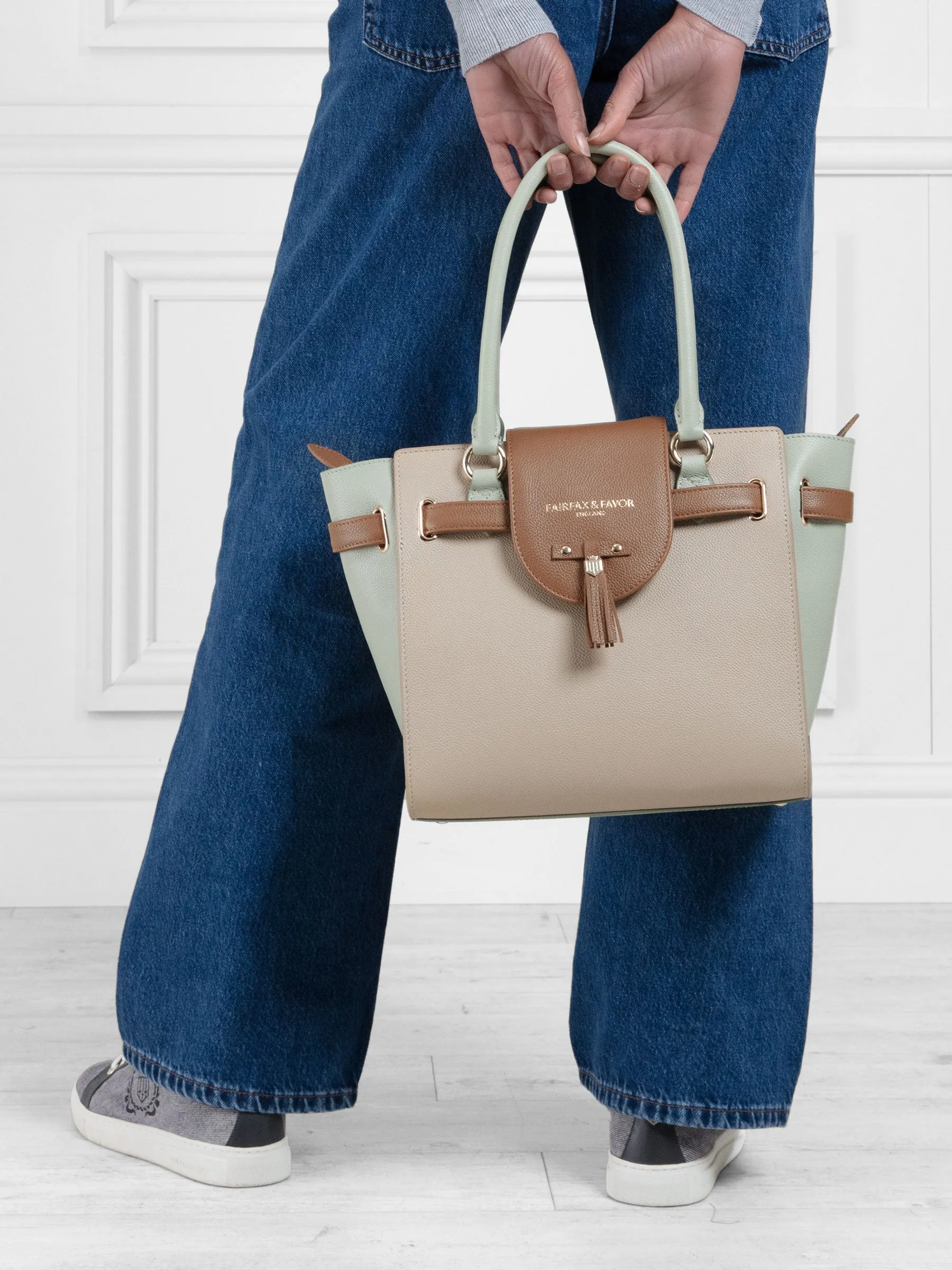 Windsor Tote - Mint Tri-Color